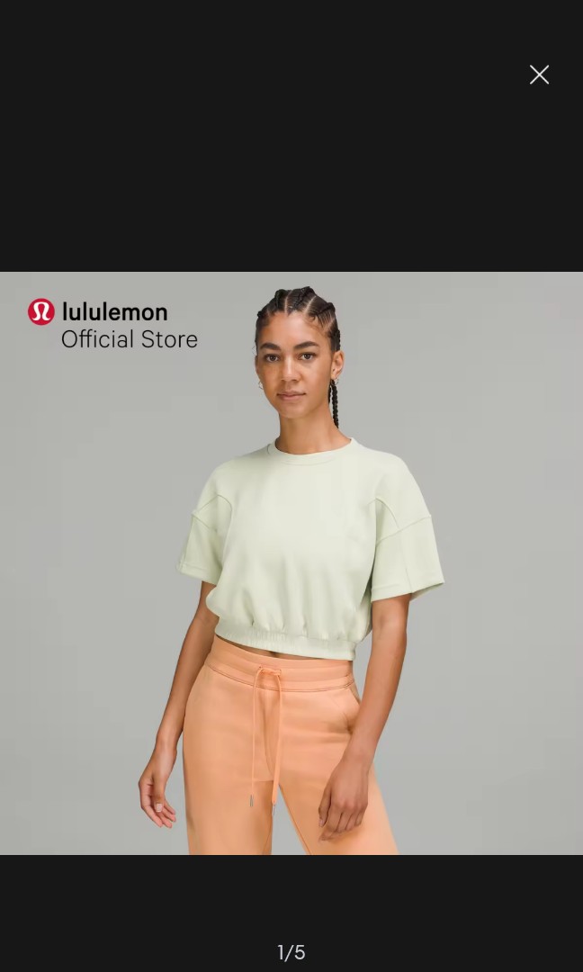 Lululemon Softstreme Gathered T-shirt Sz 6, Women's Fashion