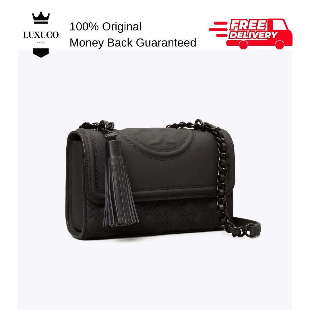 Luxuco Tory Burch Small Fleming Matte Convertible Shoulder Bag Black Luxury Bags Wallets on Carousell