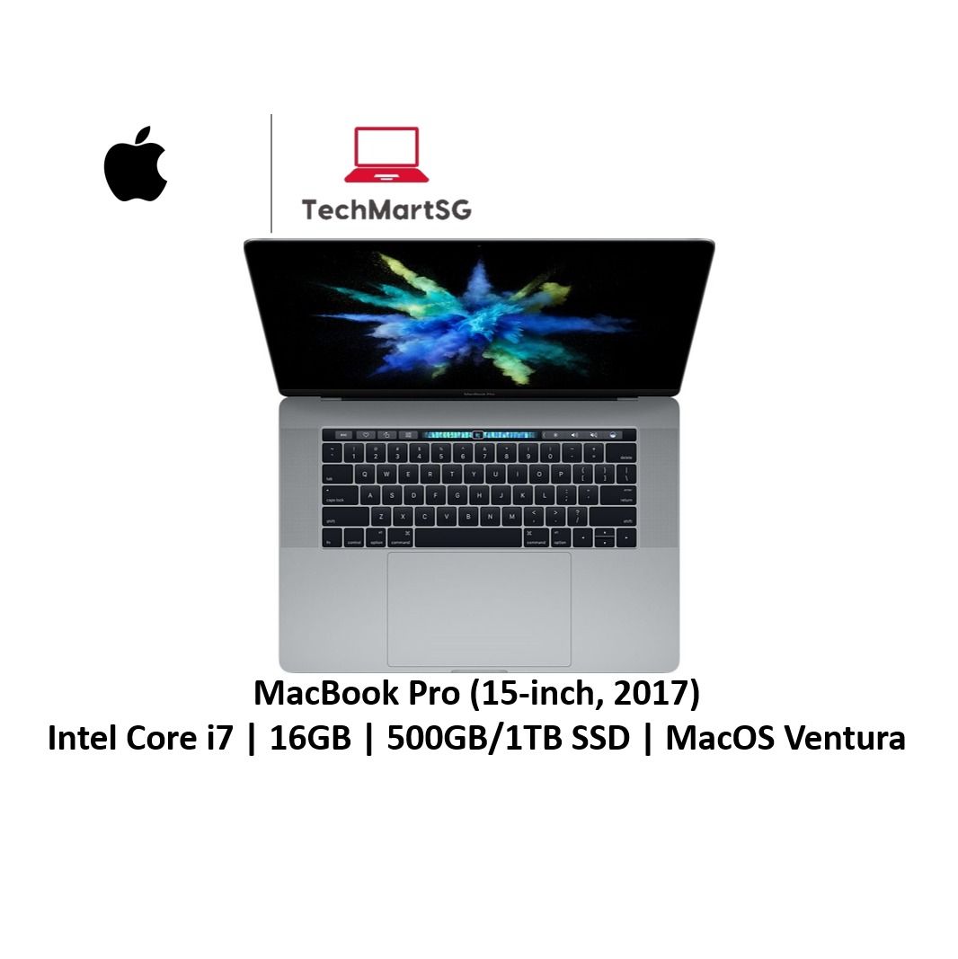 MacBook Pro (15-inch, 2017) Intel Core i7 | 16GB | 500GB/1TB SSD