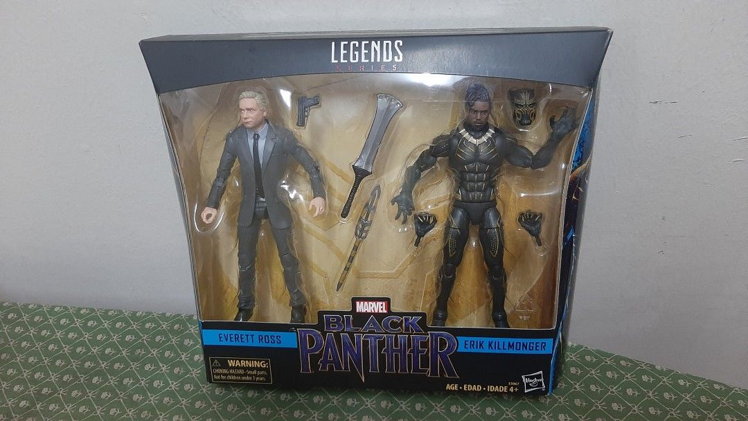 Marvel legends series black panther everett ross & erik hot sale killmonger