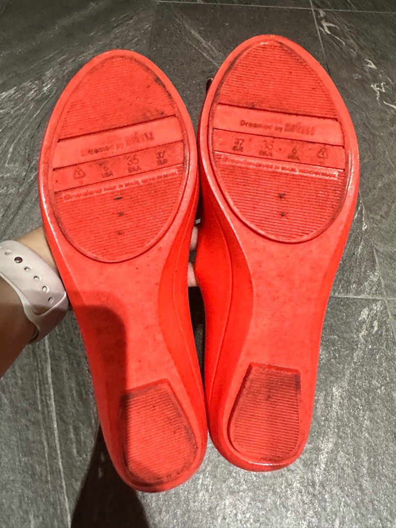 Red melissa shoes on sale