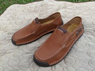 Men's hand stitched loafers