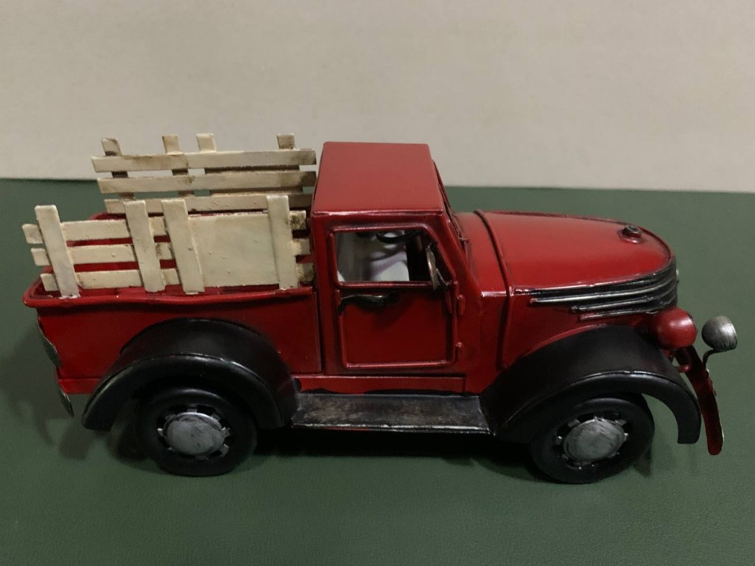 Vintage Miniature Red Truck, Hobbies & Toys, Memorabilia & Collectibles ...