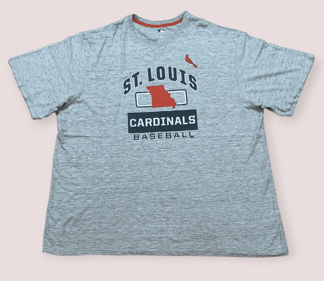 Vintage St. Louis Cardinals T-Shirt Men’s Size 2XL Logo 7 Made in USA Navy  Blue