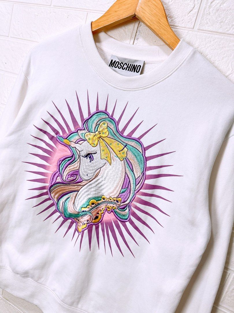 Moschino top unicorn sweater