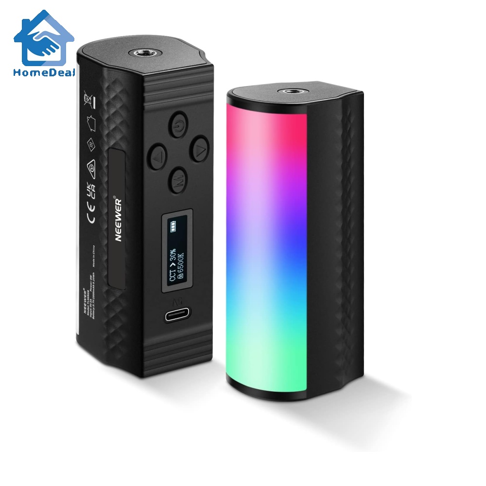 NEEWER Magnetic Handheld Light Wand, 360° Full RGB Mini LED Video Light ...