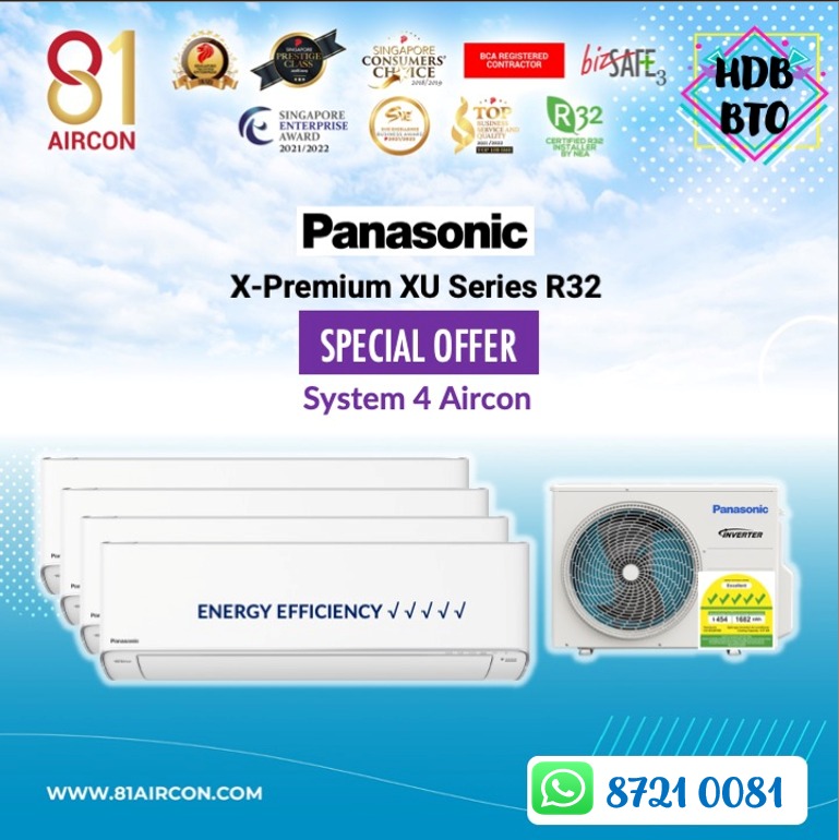 New Cheap Panasonic 5 ticks Inverter Aircon _ Panasonic Aircon System 4