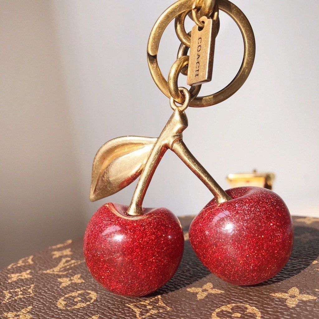 Coach apple bag discount charm