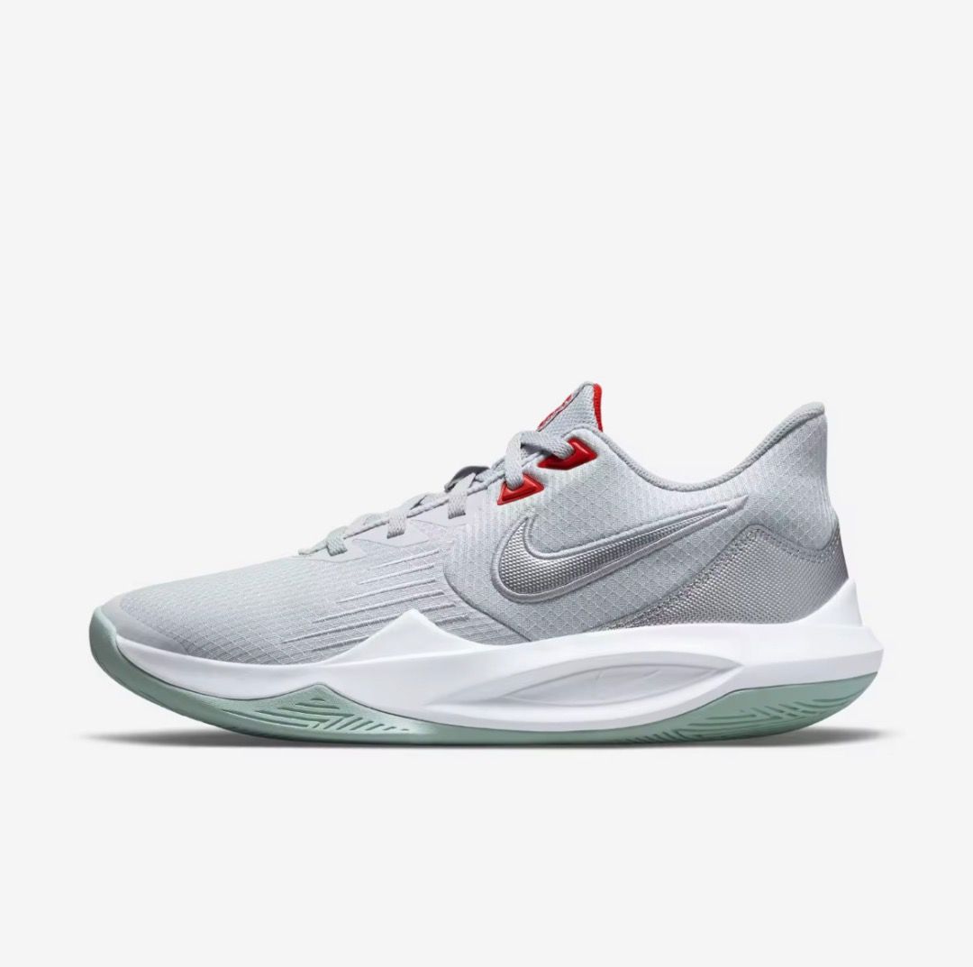 NEW Nike Unisex Precision 5 Basketball Shoes Pure Platinum US13