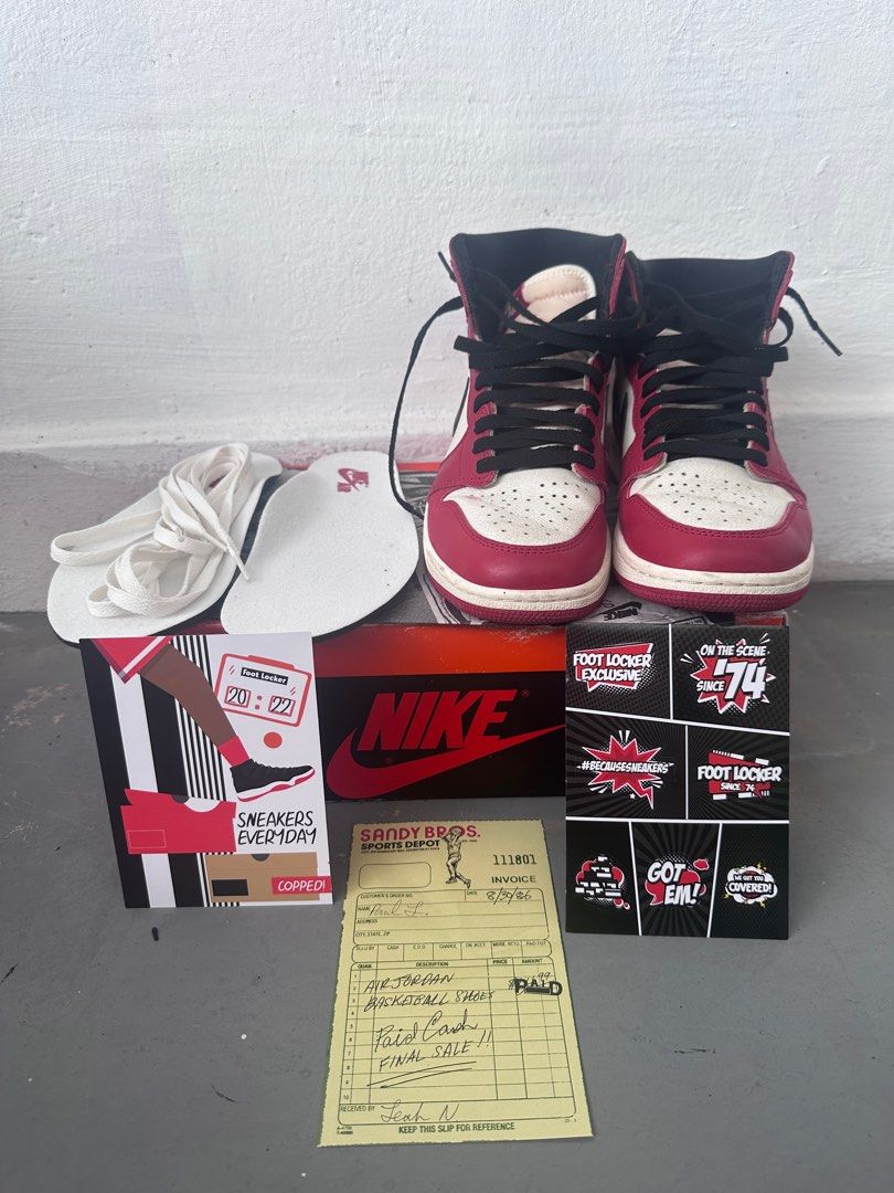 Nike Air Jordan 1 Lost Found Men s Fashion Footwear Sneakers