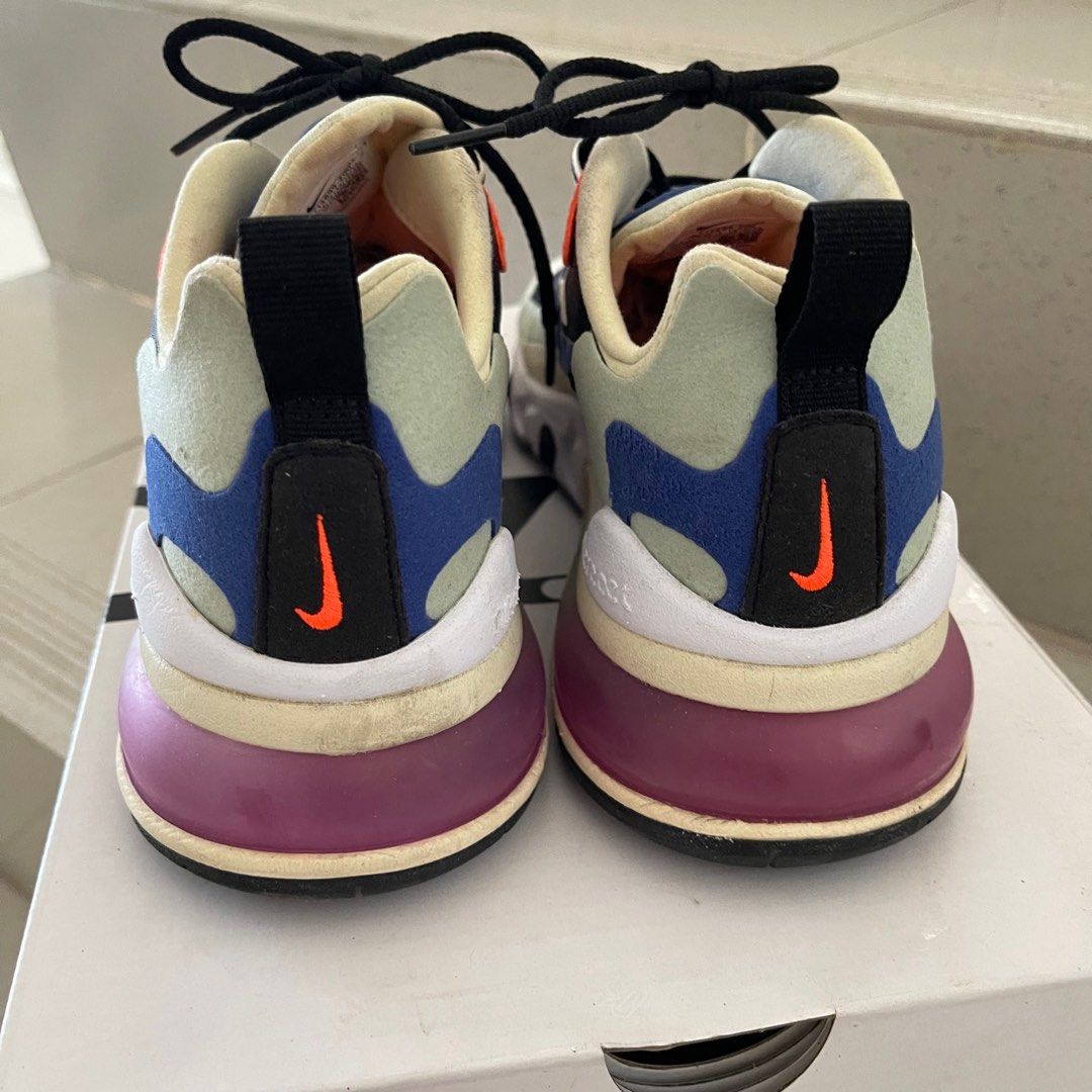 NIKE Air Max 270 React Fossil Hyper blue black