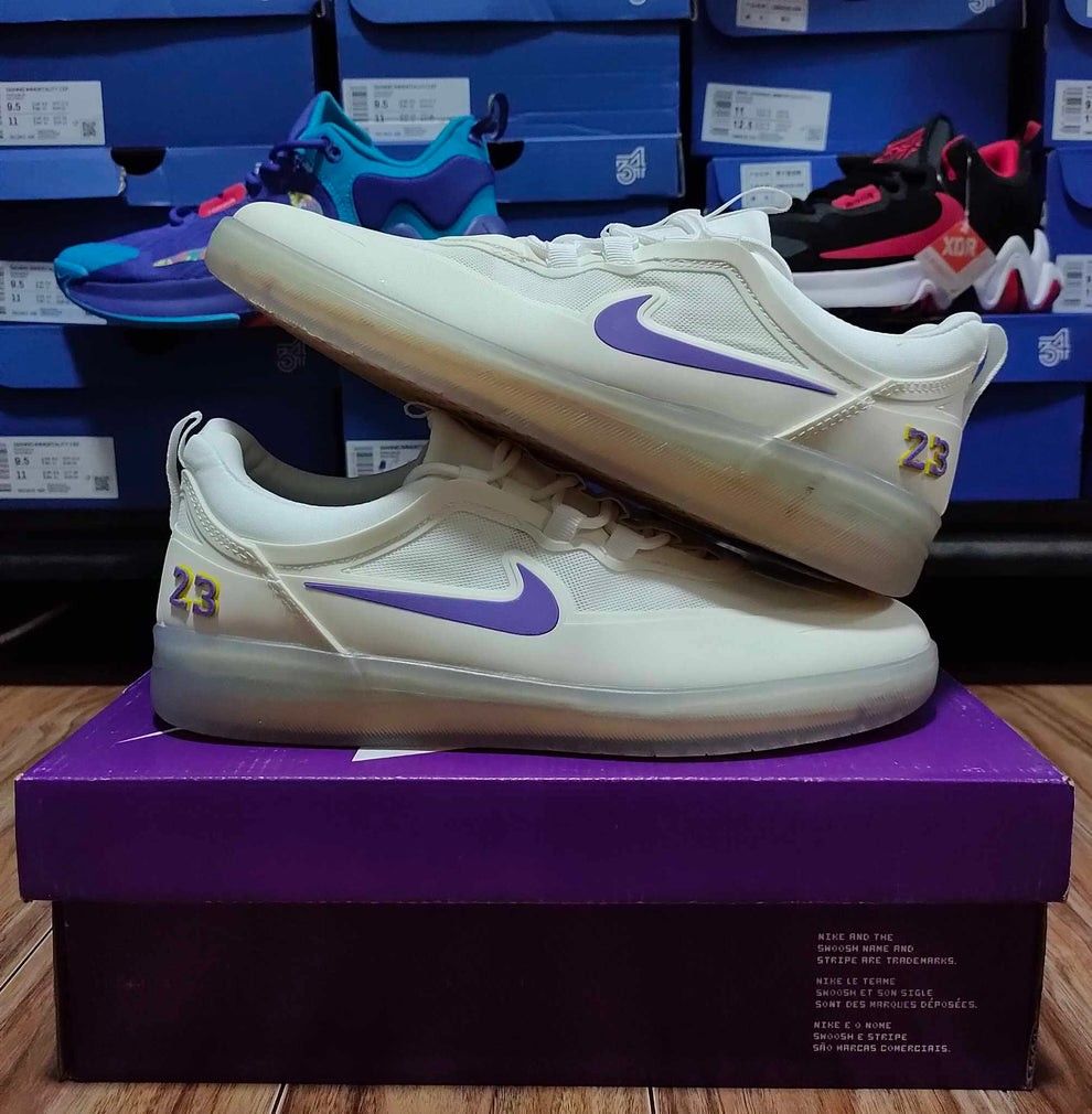 NikeSB Nyjah Lakers Men s Fashion Footwear Sneakers on Carousell