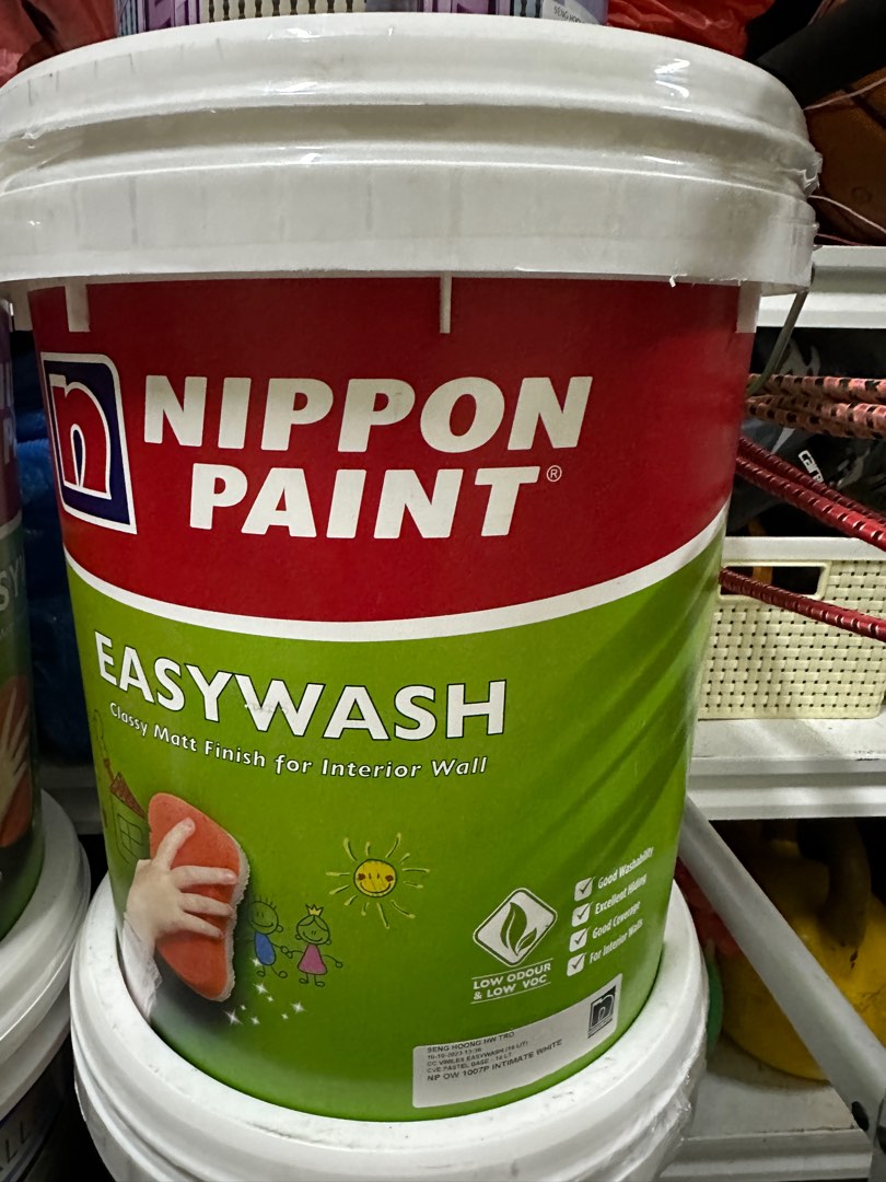 18L Nippon Paint (Intimate White) (shades of white), Furniture & Home