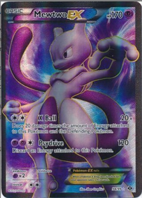 NM Mewtwo EX - 98/99 - Full Art Ultra Rare Black & White 4: Next ...