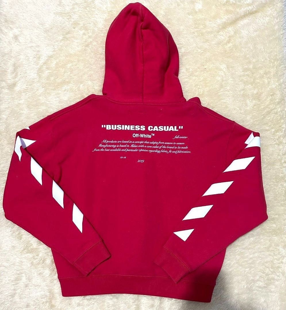 Off white bernini red hoodie discount