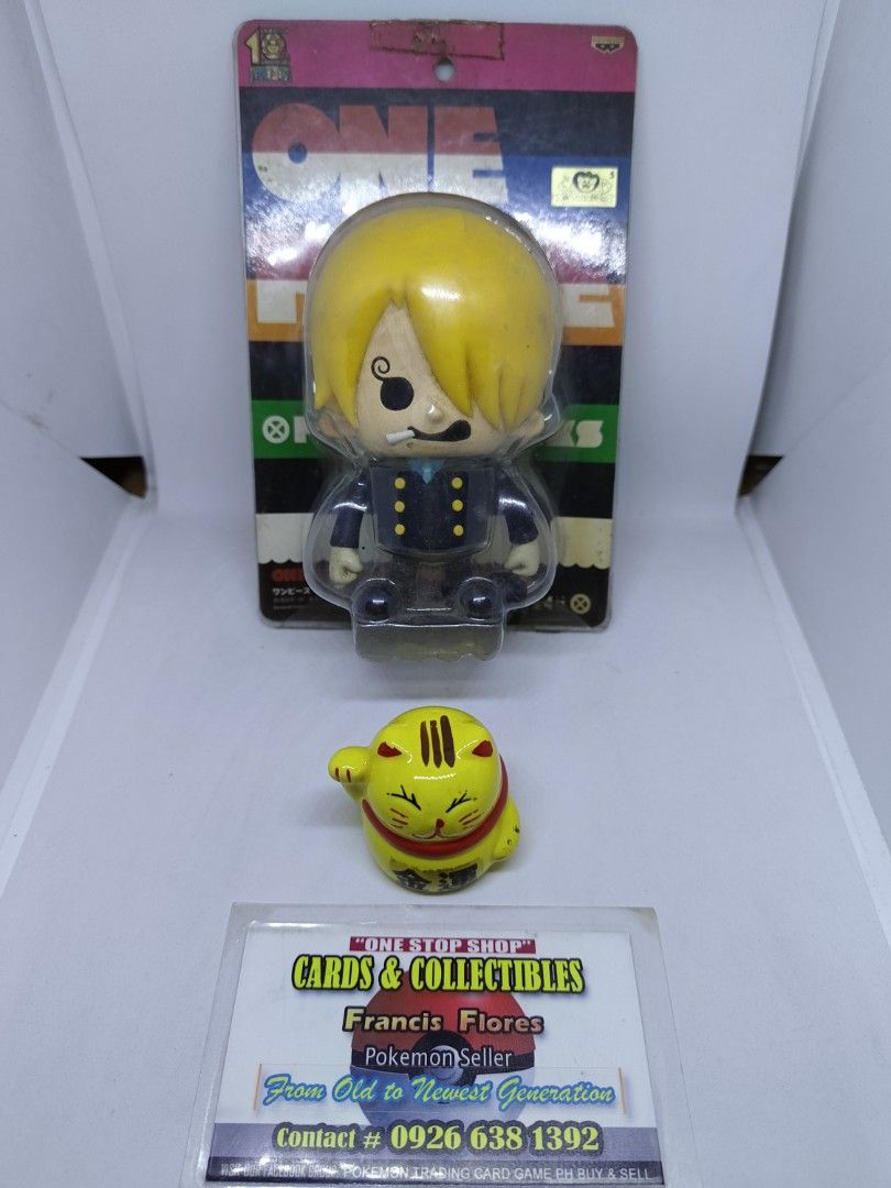 ONE PIECE Figure ☠️ - SANJI (PANSON WORKS / GOLD STICKER / PRIZE 🏆) BANPRESTO / YEAR 2009 (Category: Figurines & Statues) located in Quezon City. Submitted by 710francis (Listing ID 1266632962, Image 1). Description: *700 Pesos *PANSON WORKS / GOLD STICKER / PRIZE 🏆 *AUTHENTIC / SEALED / JAPAN 🇯🇵 *ONE PIECE ☠️ / BANPRESTO / YEAR 2009 *MATERIAL: Soft Vinyl *SANJI *JUST MESSAGE FOR MORE INQUIRIES....