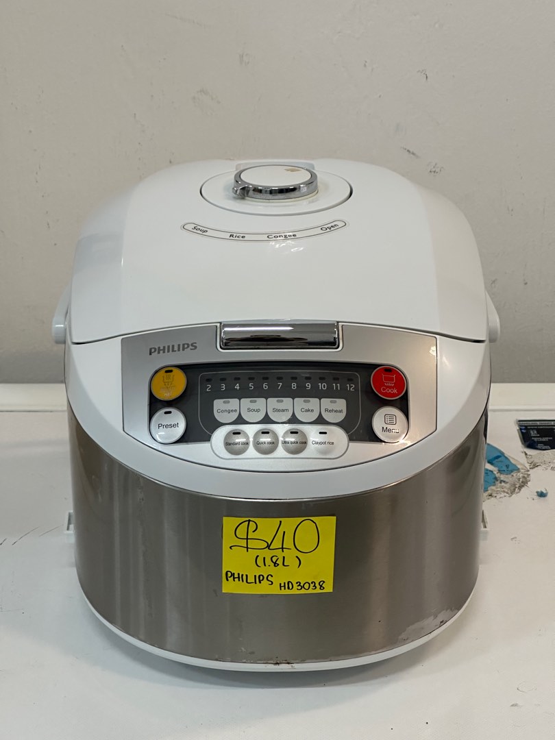 Philips rice cooker hotsell hd3038 how to use