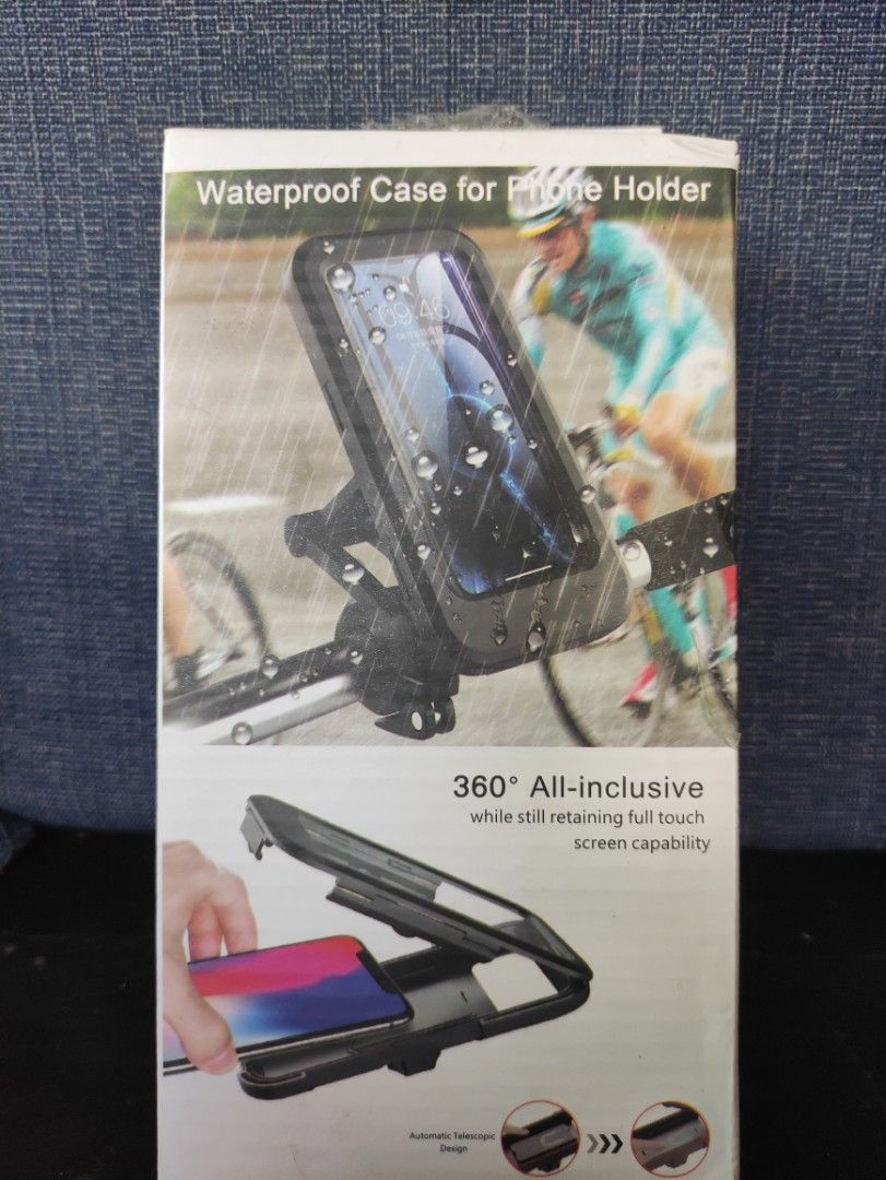 Phone holder (Category: Mounts & Holders) located in Trece Martires City. Submitted by chipmaster74 (Listing ID 1266703506, Image 1). Description: complete set of phone holder for bike or motorcycle. waterproof case. can hold large phone. never nagamit since nun nabili..