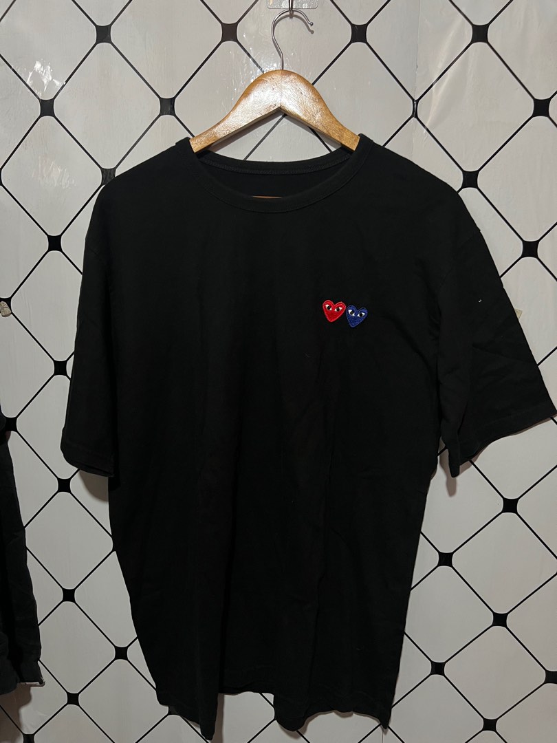 Play cdg tshirt, Men's Fashion, Tops & Sets, Tshirts & Polo Shirts on Carousell