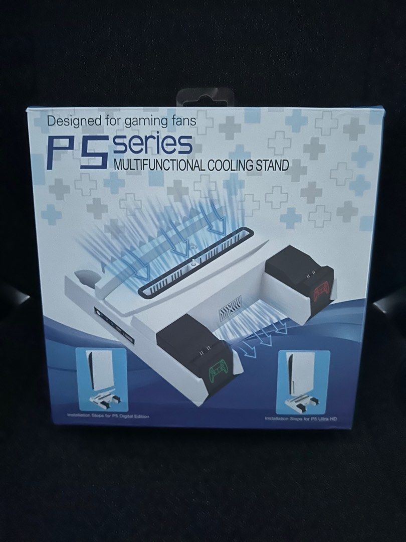PlayStation 5 Charging station with Cooling fan, Video Gaming, Gaming