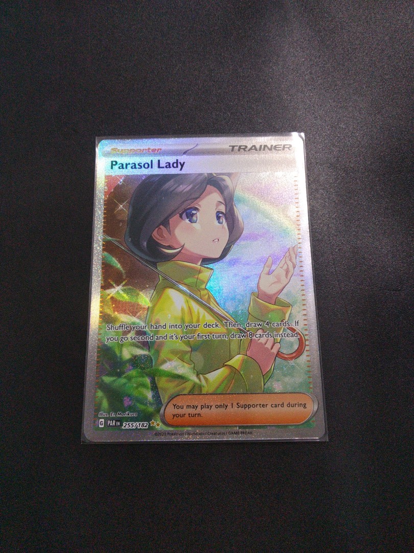 Pokemon TCG Parasol Lady Full Art Trainer SIR Special Illustration Rare -  SV04 Paradox Rift