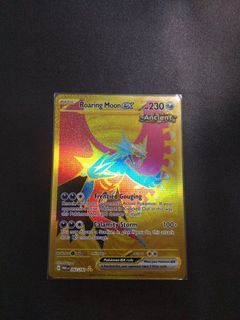 Pokemon TCG Roaring Moon ex Gold Secret Rare - SV04 Paradox Rift