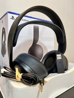 Official Sony Pulse 3D Wireless Headset for PS4 PS5 PSVR [ Midnight BLACK ]  NEW
