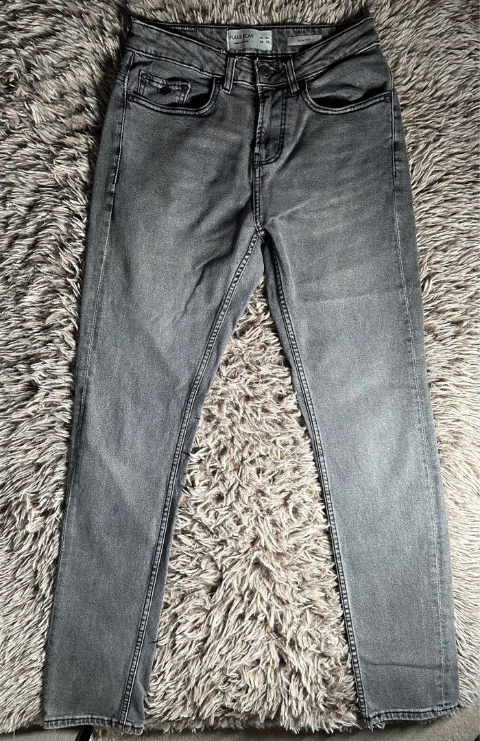 Pull Bear Slim Fit Denim Jeans Men s Fashion Bottoms Jeans on