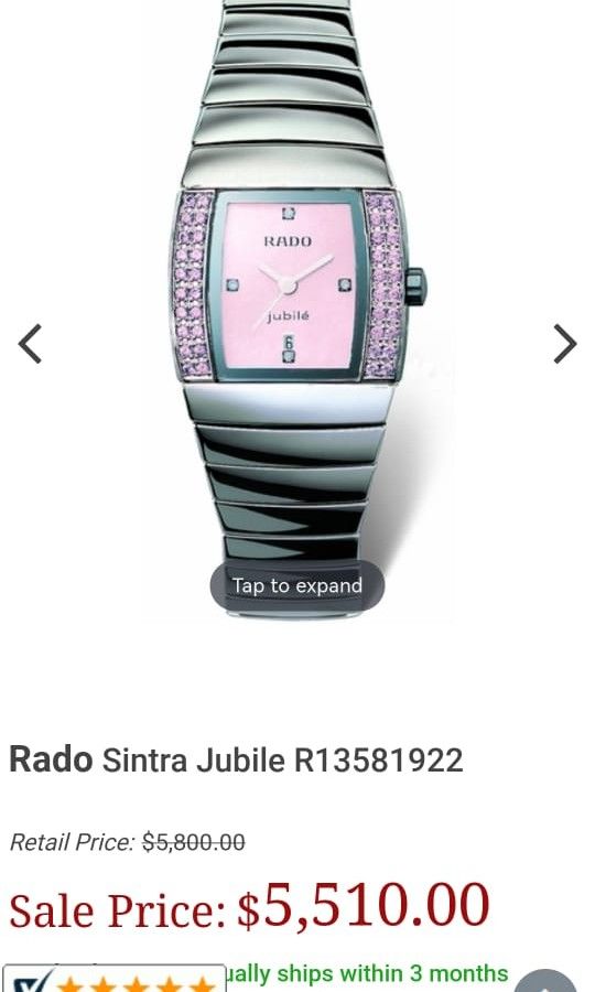 Rado sintra ladies watch clearance
