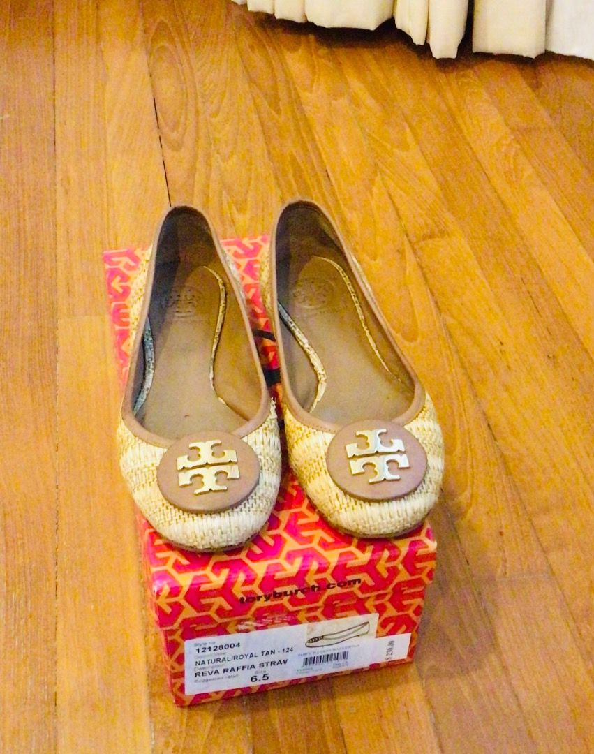 Raffia ballet shop flats