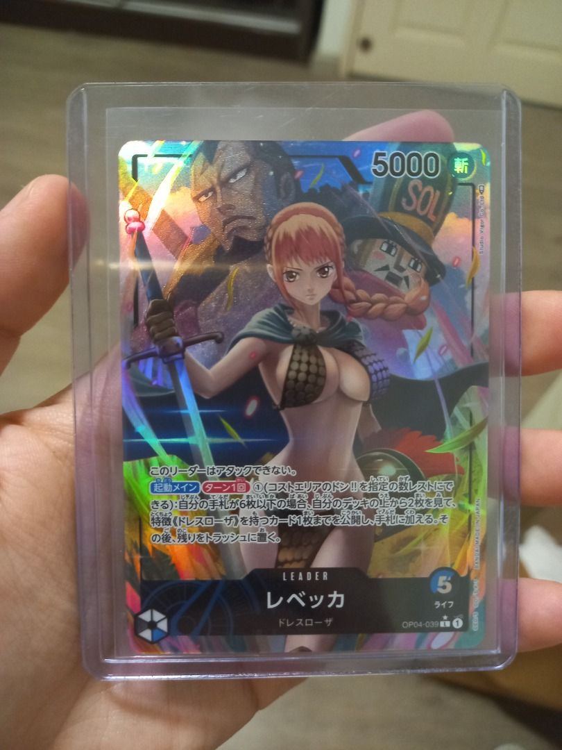 Rebecca Ldr Op4 One Piece Tcg Card Parallel AA, Hobbies & Toys, Toys & Games  on Carousell