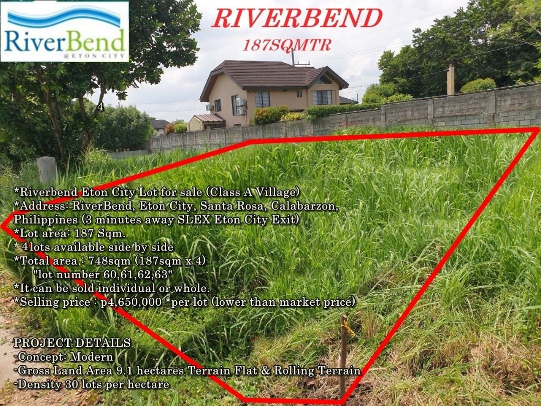 Riverbend Eton City Lot for sale (Class A Village), Property, For Sale