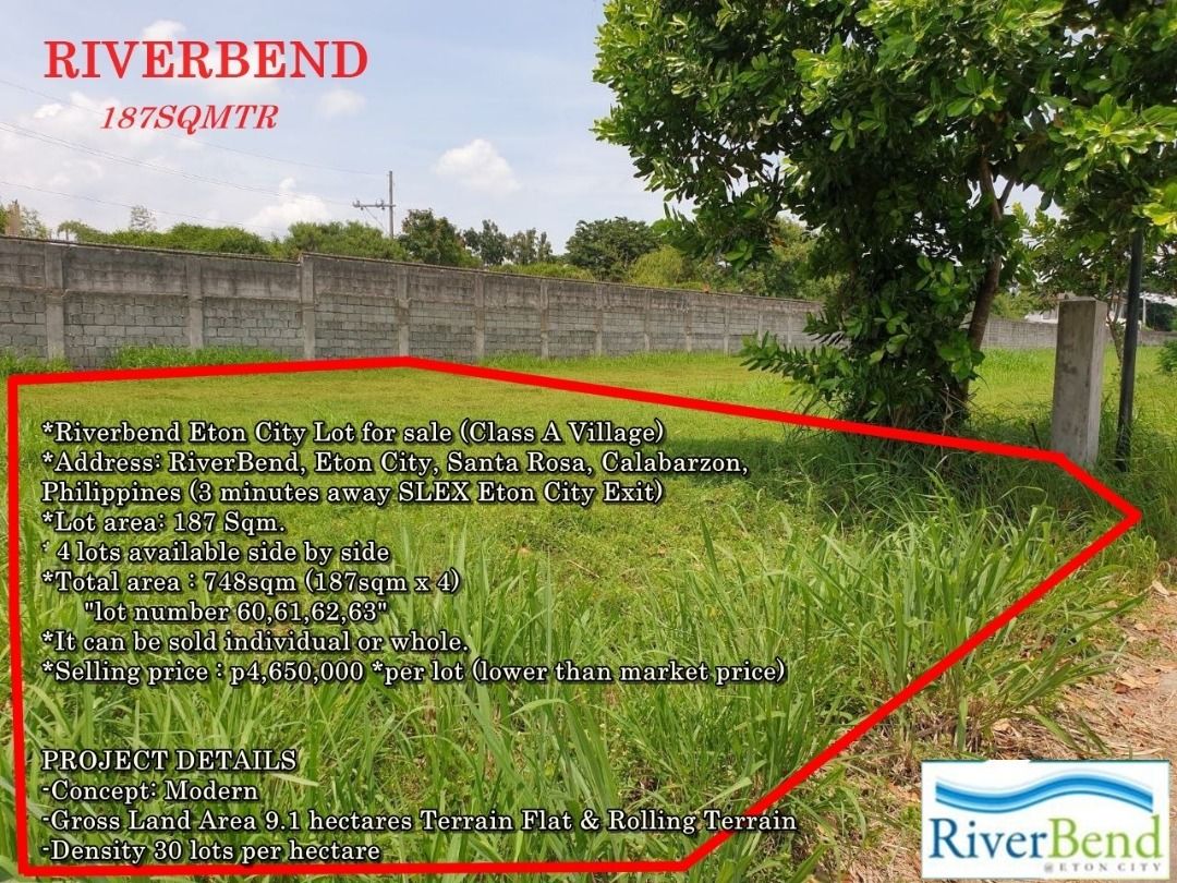 Riverbend Eton City Lot for sale (Class A Village), Property, For Sale