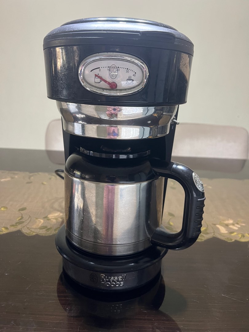 Russell Hobbs Coffee Maker; stainless steel carafe so no risk of