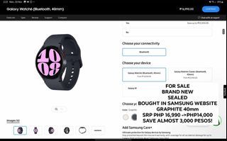 SAMSUNG Galaxy watch 6 with warranty!