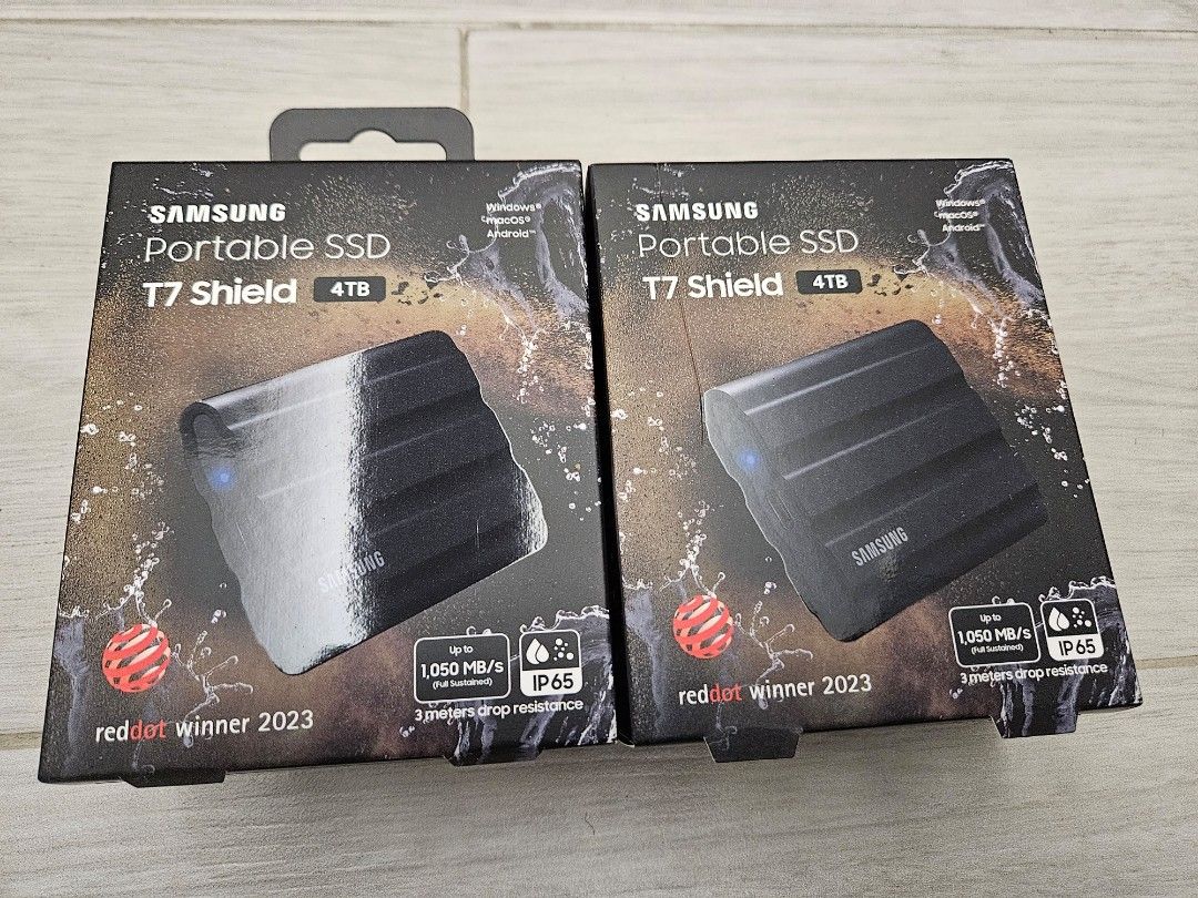 全城最抵買！Samsung Portable SSD T7 Shield 4TB, 電腦＆科技, 電腦