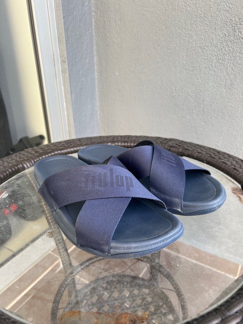 Sandar Fitflop Surfer Cross Slide Lelaki Men s Fashion Footwear