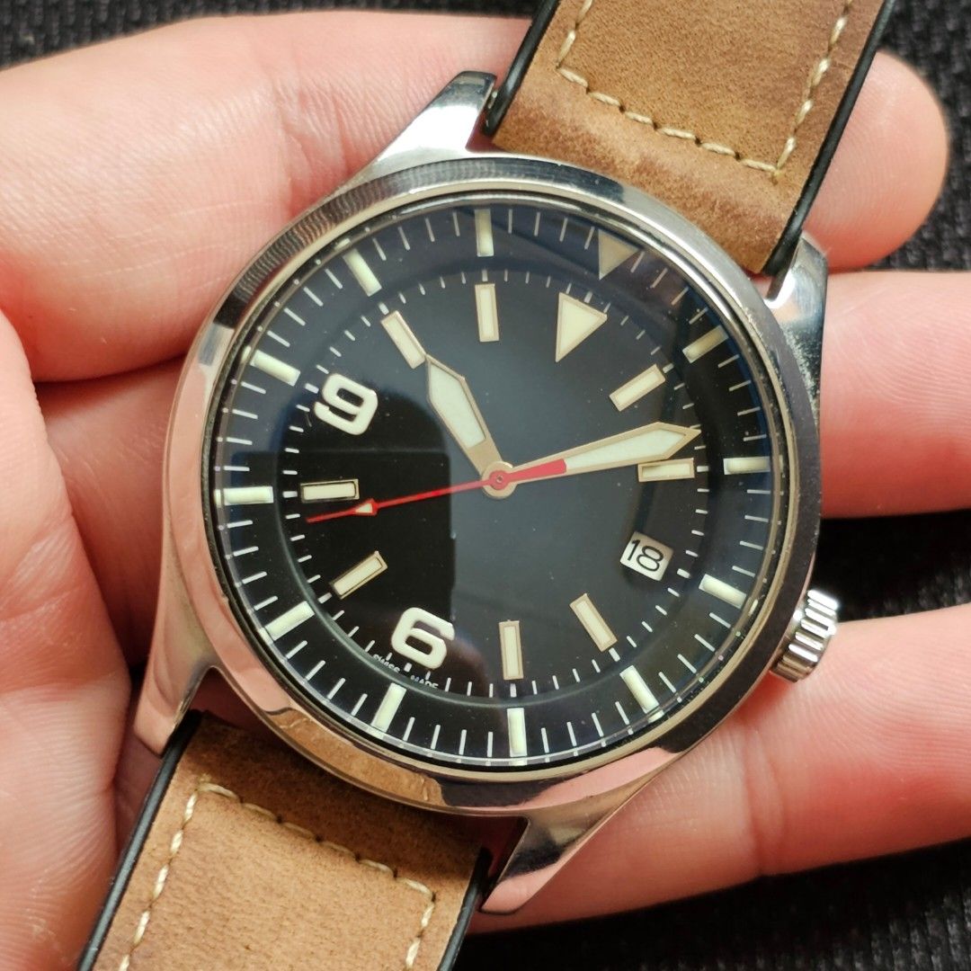 Seiko snzg leather strap on sale