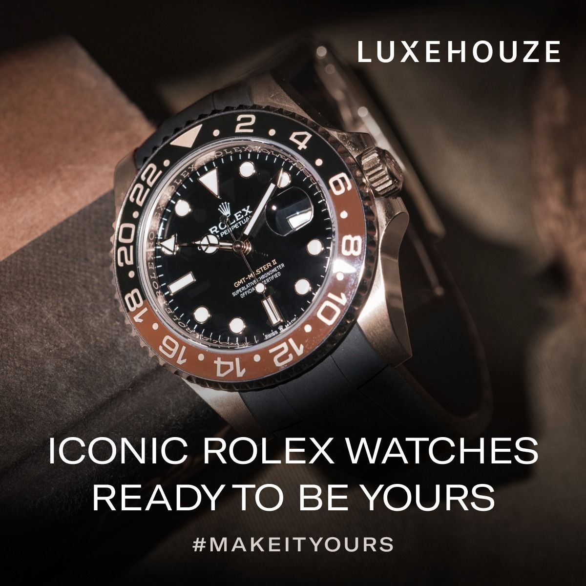 A wide collection of 100 authentic Rolex watches