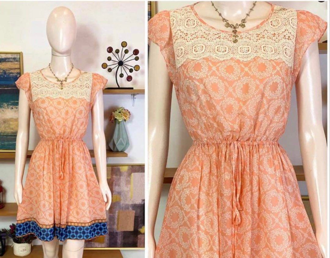 Sleeveless cute dress P100 each (Category: Dresses) located in Iloilo. Submitted by krissy10 (Listing ID 1266635740, Image 2). Description: ✨Please read before buying ✨ 💖Brand/Size: No brand /Small 32” 💟 Good condition bought from online thrift shop. Pls manage your expectations. May show signs of usage. ❣️No return/refund 💖Color may vary due to lighting 🛍️RFS: Decluterring 💛No issue 💌Pls contact seller for faster transaction. P100 each + s