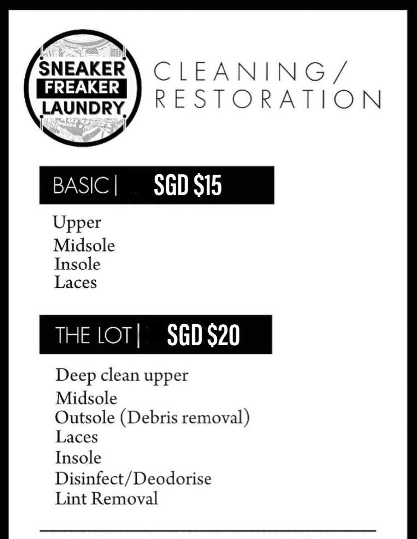 Sneaker restoration prices clearance
