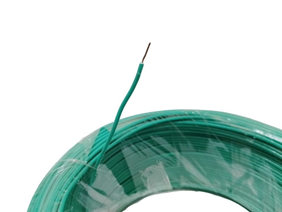 SOLID WIRE 22 AWG GREEN (1-ROLL/100-meter), ELECTRIC COPPER CABLE, BEST ...