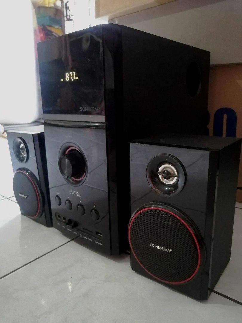 Sonicgear EVO 9 BTMI Bluetooth 2.1 multimedia Speakers ( Rosak bunyi