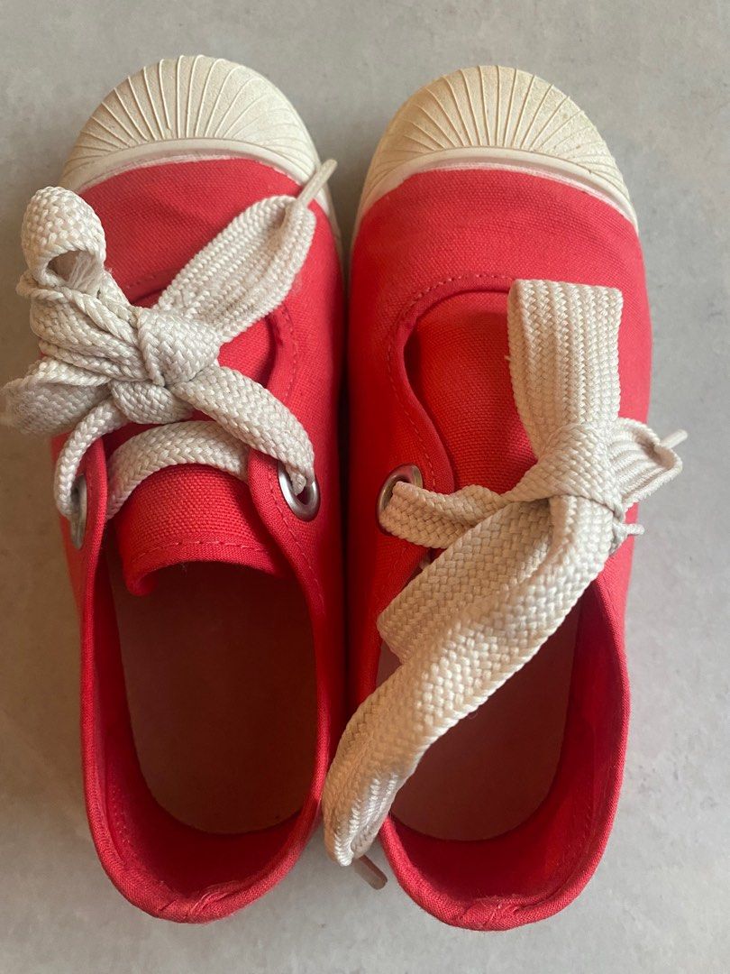 Red canvas shoes sale womens