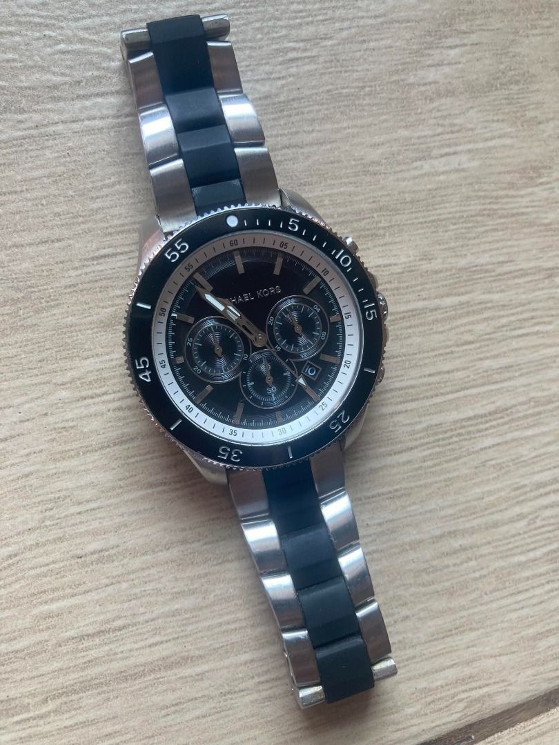 Stainless steel Michael Kors mens watch rush sale Men s Fashion