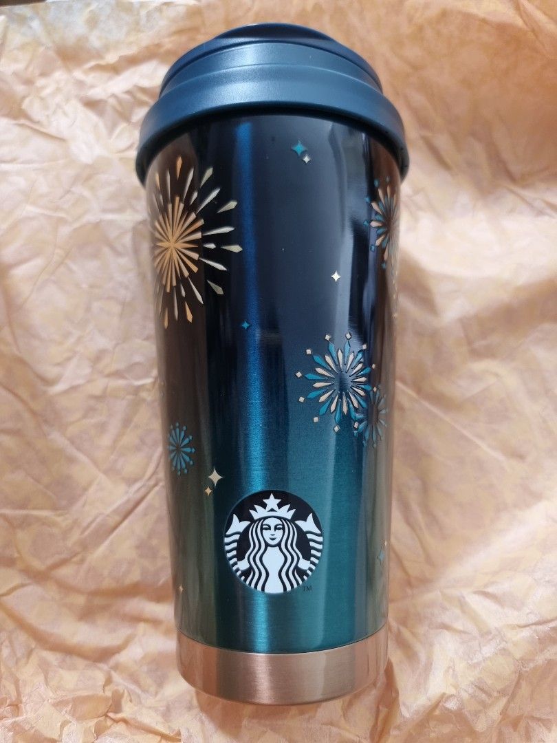 Starbucks Korea Elma Red Holiday Stainless Steel Cold Cup Tumbler