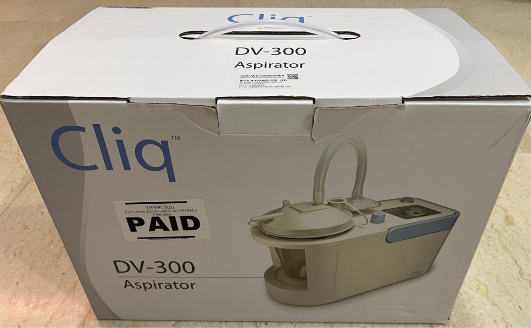 Suctioning Machine Cliq DV300 Aspirator, TV & Home Appliances