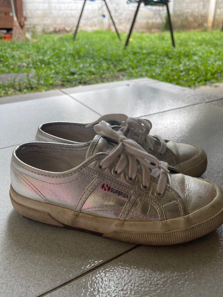 SUPERGA 2750 Silver Fesyen Wanita Sepatu di Carousell