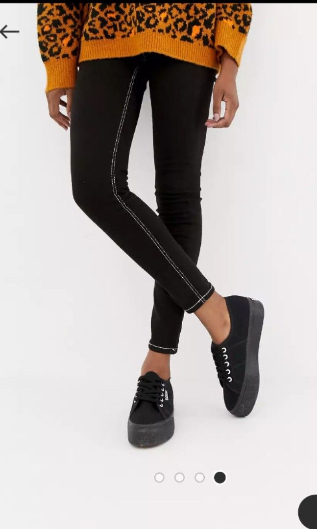 Superga 2790 linea 2025 flatform trainers in black
