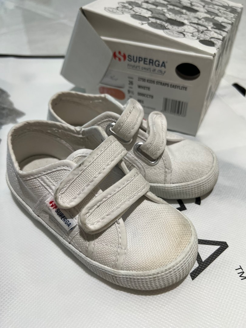 Superga Kids Straps Easylite in White Babies Kids Babies